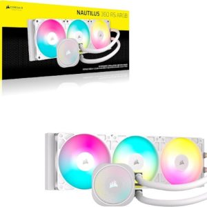 קירור נוזלי לבן Corsair iCUE NAUTILUS 360 RS White 360mm AIO