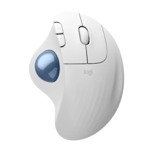 עכבר Logitech M575S TrackBall Off-White Blue Ball 2000DPI BT