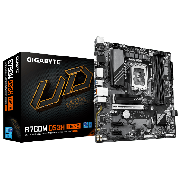 לוח Gigabyte B760M DS3H GEN5 M-ATX DDR5 DP HDMI LGA1700