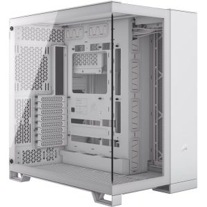 מארז Corsair 6500X Mid-Tower E-ATX Tempered Glass Case White