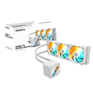 קירור נוזלי משולש Gigabyte Gaming 360 ICE 3XARGB 120MM Fan White