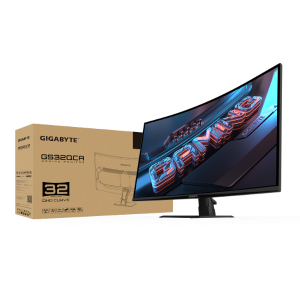 מסך קעור Gigabyte GS32QCA SS VA 1ms 2K QHD 180Hz FreeSync Tilt