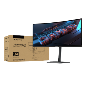 מסך Gigabyte GS34WQCA 34 WQHD VA 1Ms 120Hz HDR10 Curved Vesa100