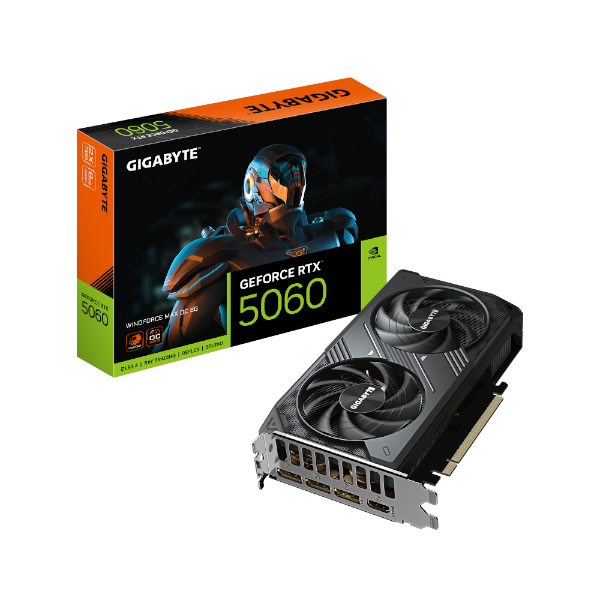 כ. מסך Gigabyte 5060 Windforce2 MAX OC 8GB PCIE-5.0 3XDP 1XHDMI
