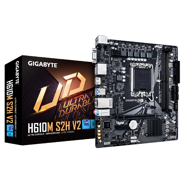 לוח למעבדי אינטל Gigabyte H610M S2H V2 Micro-ATX DDR5
