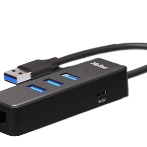 כרטיס רשת ומפצל Netac 1GB Net card and aplitter usb 3.0