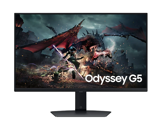 מסך Samsung Odyssey G5 G50D QHD 27 180Hz 1Ms Gaming Monitor Pivot
