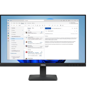 מסך ThinkVision S24-4e 4ms 100Hz FHD IPS 23.8 HDMI VGA Black Vesa