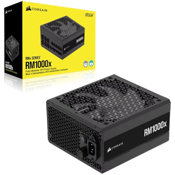 ספק Corsair RM1000X ATX3.1 Fully modular 80Plus Gold Black
