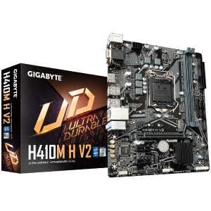 לוח אם אינטל דור 10 Gigabyte H410M H V2 2.0 Micro-ATX LGA1200