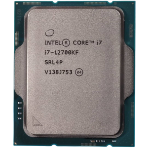 מעבד דור 12 INTEL I7-12700KF Tray 12 Cores 5Ghz NO GPU NO FAN