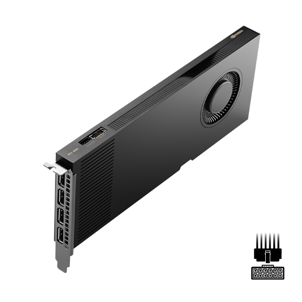 כ.מסך PNY NVIDIA RTX 4000 ADA 20GB 327.6 TFLOPS Tensor Core