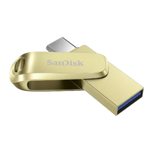 זכרון נייד SanDisk 512GB TYPE-C and Type-A Dual Drive Luxe
