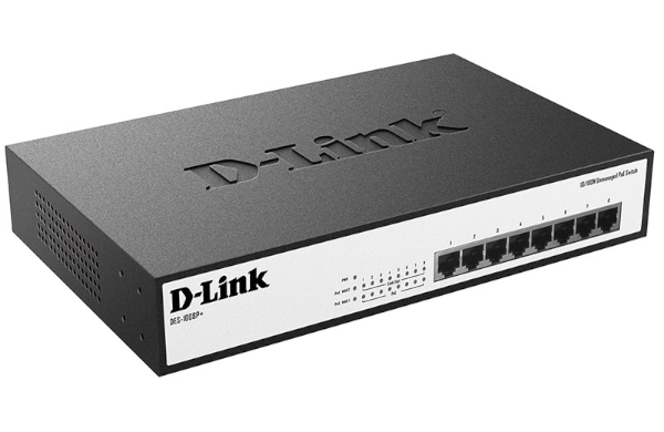 סוויץ' Metal 19( D-LINK 8-port POE 140W Gigabit unmanaged switch