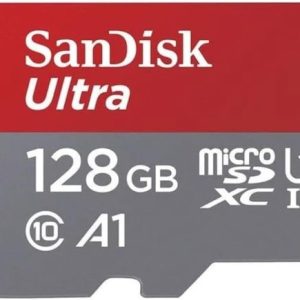 כרטיס זכרון SanDisk 128GB Ultra microSDXC UHS-I Up to 140MB/s C10