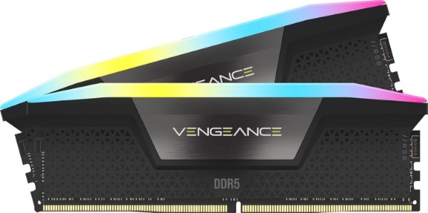 זכרון לנייח Corsair Vengeance RGB Black 64GB 2X32 6400MHz DDR5 C4