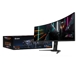 מסך AORUS CO49DQ Ultra-Wide DQHD OLED 0.03ms 144Hz KVM HDR