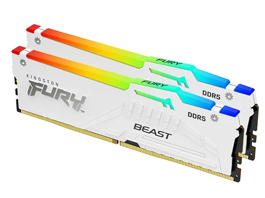 Kingston Fury Beast White RGB Expo 64GB 2X32 6000MHZ DDR5 CL30