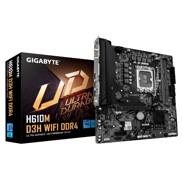 לוח אם Gigabyte H610M D3H WIFI DDR4 M-ATX 2x M.2 BT LGA1700