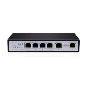 סוויץ עד 60 וואט Provision POE 4 PORTS 1Gbps and 2 Ports Uplink