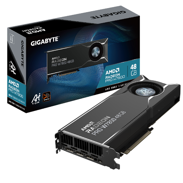 כרטיס מסך Gigabyte Radeon Pro W7800 AI TOP 48GB