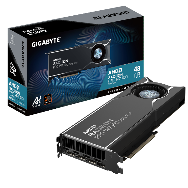 כרטיס מסך Gigabyte Radeon Pro W7900 AI TOP 48GB