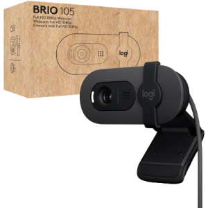 מצלמת רשת LOGITECH BRIO 105 FHD Built in Mic Auto Brightness