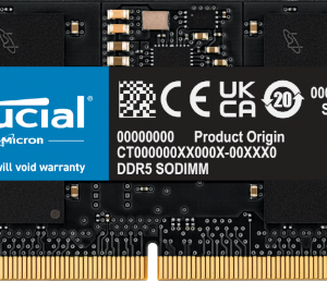 זכרון לנייד Crucial 16GB DDR5-5600 C46 SODIMM