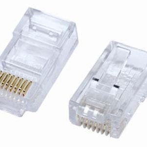מחבר זכר 50 יח male Connector RJ-45 Cat 5E