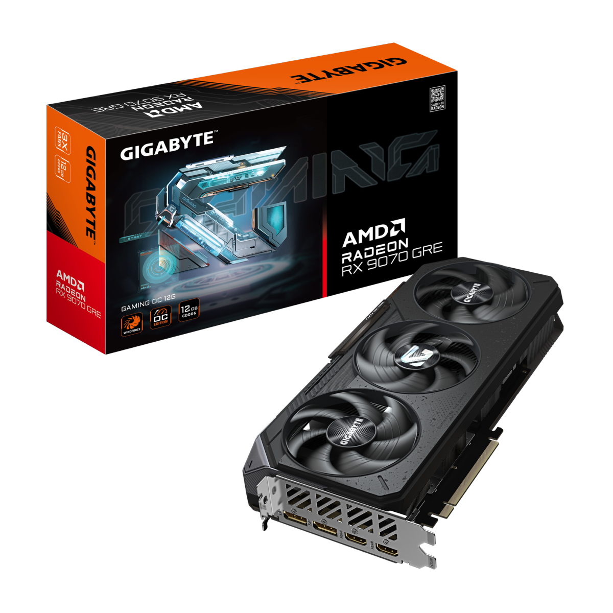 כרטיס מסך Gigabyte RX 9070 GRE GAMING OC 12GB GDDR6