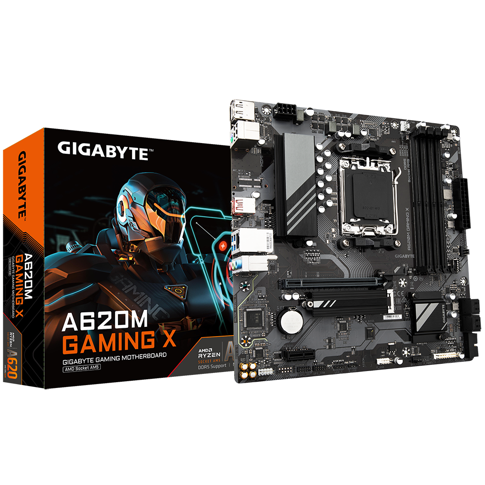לוח אם Gigabyte A620M GAMING X 2.0 AMD AM5 Micro-ATX