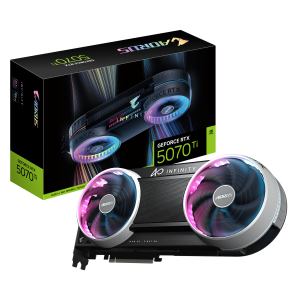 כרטיס AORUS GeForce RTX 5070 Ti INFINITY 16G WINDFORCE HYPERBURST