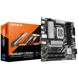 לוח אם GIGABYTE B860M DS3H 2.2 Micro-ATX DDR5 LGA1851 2.5GbE Lan