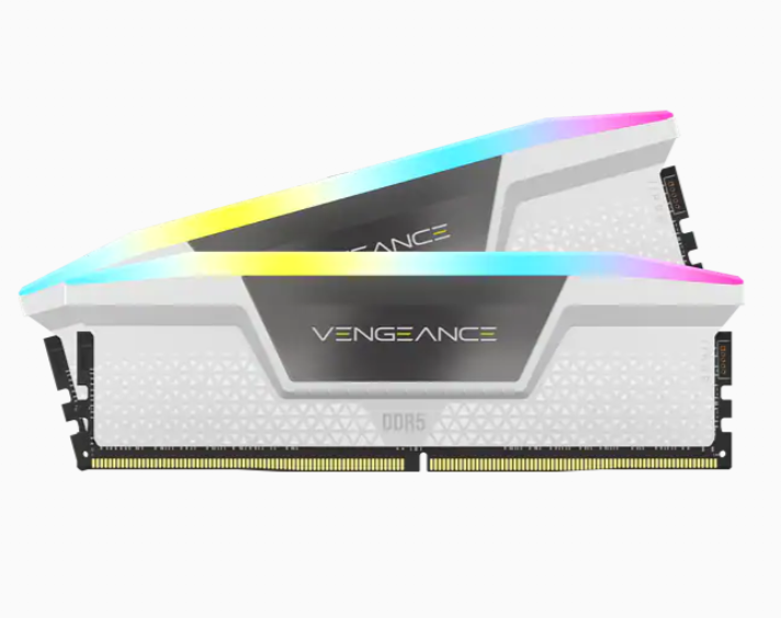 זכרון לבן לנייח Corsair Vengeance RGB 32GB 2X16 DDR5 6000Mhz C38