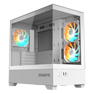 מארז לבן GIGABYTE C201 PANORAMIC ICE Micro-ATX 3XARGB Fans