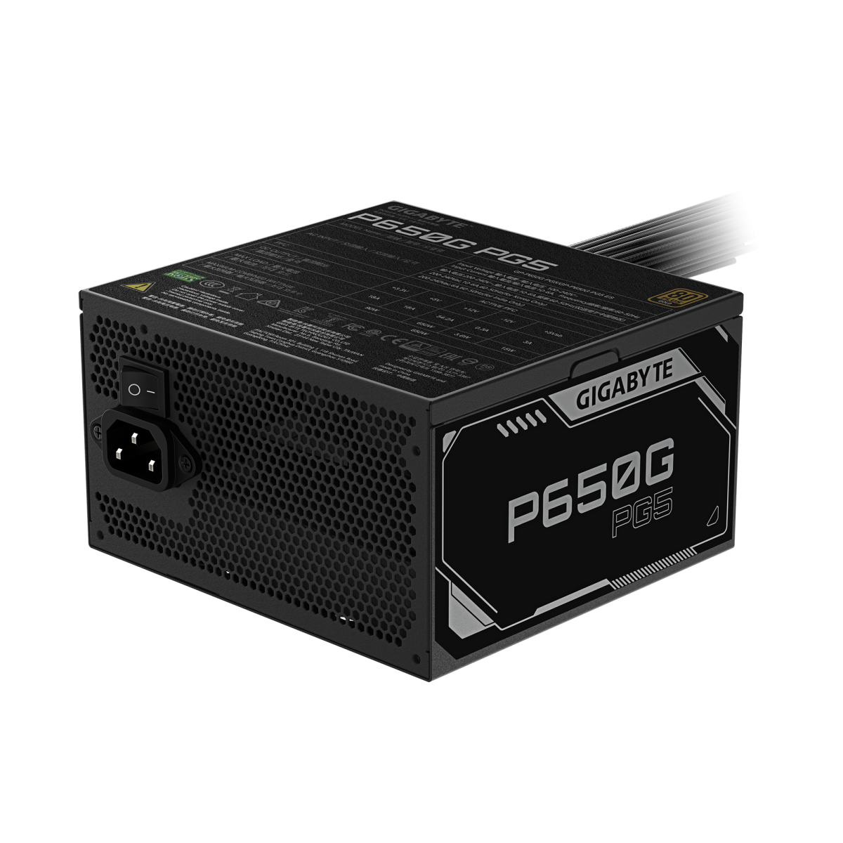 ספק כוח Gigabyte P650G 650W 80 Plus Gold ATX 3.1 PCIE 5.1