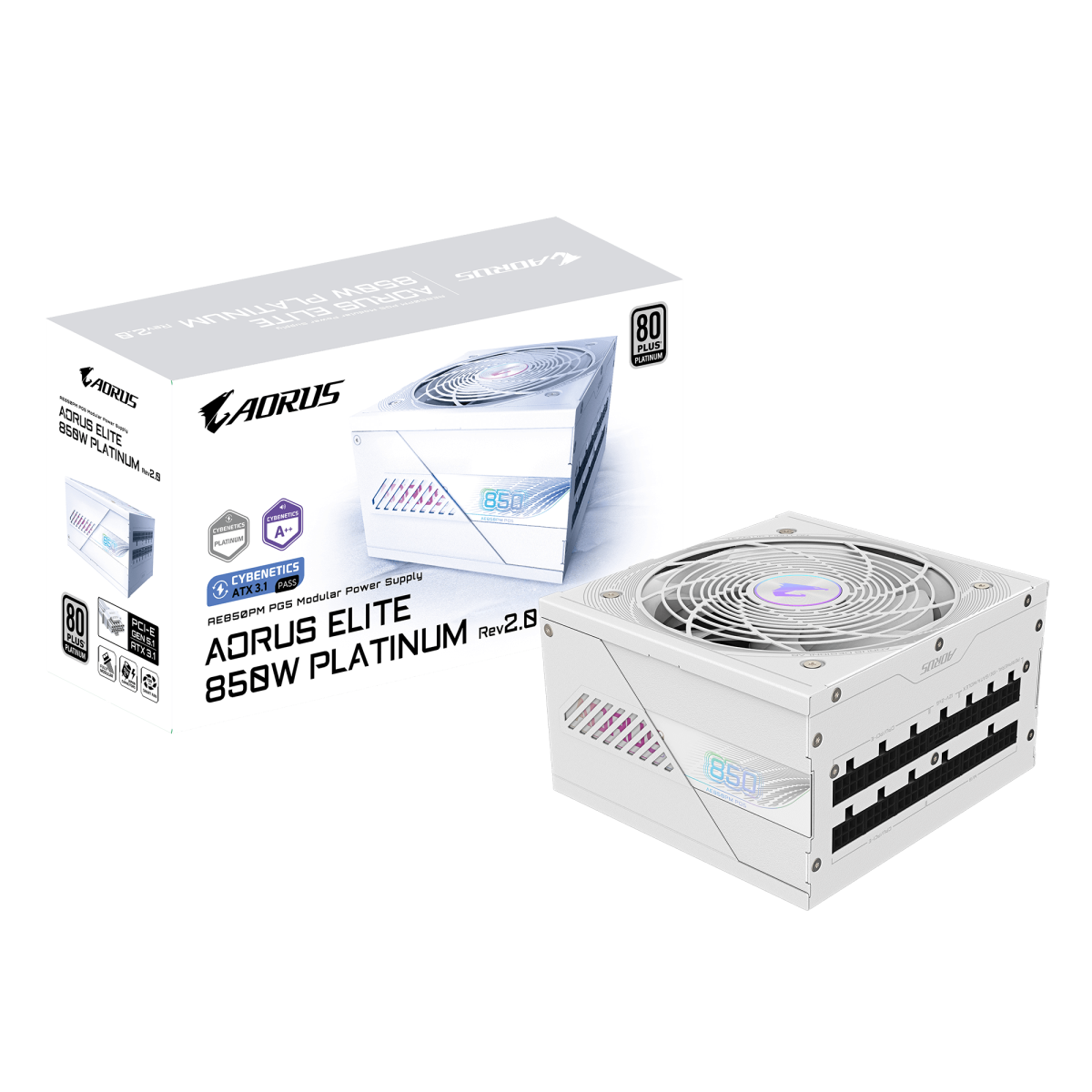ספק כוח Gigabyte Aorus ELITE P850W 80Plus Platinum PCIE5.1 ICE