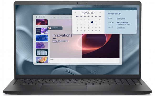 מחשב נייד Dell PV1520 i7-1355U 16GB 512Nvme 15.6 DOS Black 3YOS
