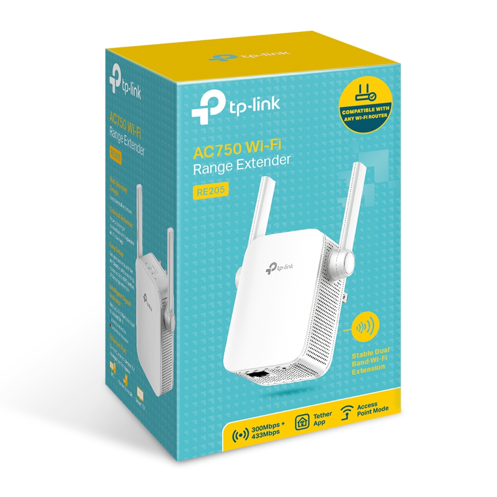 מגדיל טווח TP-LINK AC750 WIFI RANGE EXTENDER