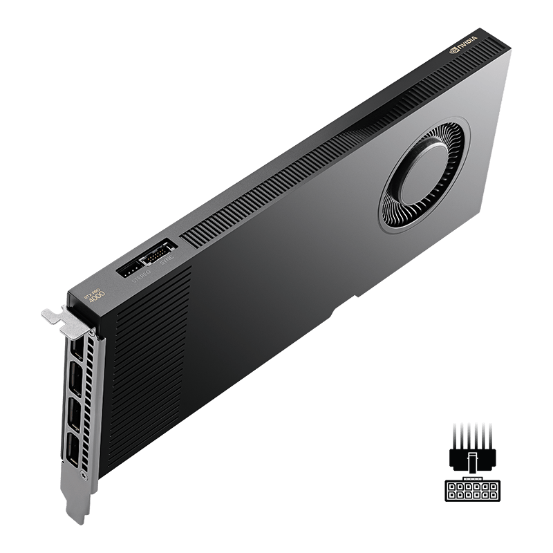 כ. מסך NVIDIA RTX PRO 4000 Blackwell GPU 24GB 8960 Cuda Cores