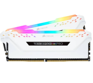 זיכרון לנייח CORSAIR VENGEANCE RGB PRO 16GB 2x8GB DDR4 DRAM WHITE