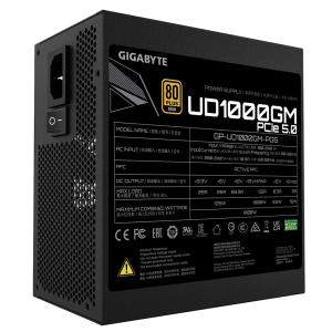 ספק כוח Gigabyte UD1000GM PG5 1000W PCIE 5.0 ready 80 PLUS Gold