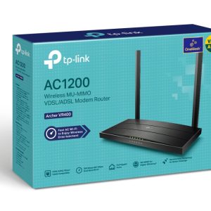 נתב TP-LINK Archer VR400 V3 AC1200 WiFi VDSL/ADSL Modem Router