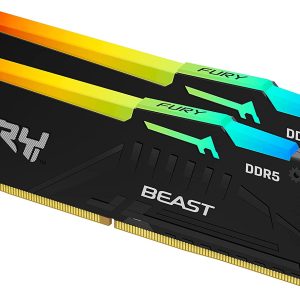 זכרון לנייח Kingston Fury Beast RGB 32GB 2X16 DDR5 6800Mhz C34