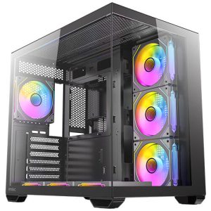מארז Antec CX Mirror Black Mini-Tower Gaming Case 7X120mm ARGB
