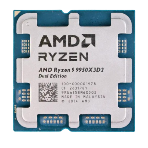 מעבד AMD Ryzen 9 9950X3D2 Dual TRAY 16C 32Thr TDP Max 200W