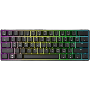 מקלדת גיימינג אופטו־מכנית שחורה SKYLOONG GK61 RGB Glacier Yellow