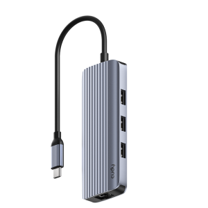 תחנת עגינה 4K-60Hz HDMI 100W PD & CUDY 6-IN-1 USB-C Hub with GbE