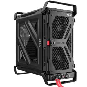 מארז שחור ידיות InfiniRail בלי מאווררים Corsair WARTH Mid Tower